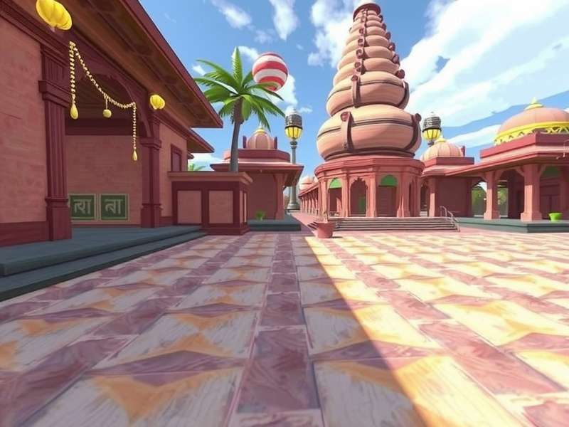 Devotional Hanuman VR Gameplay Scene