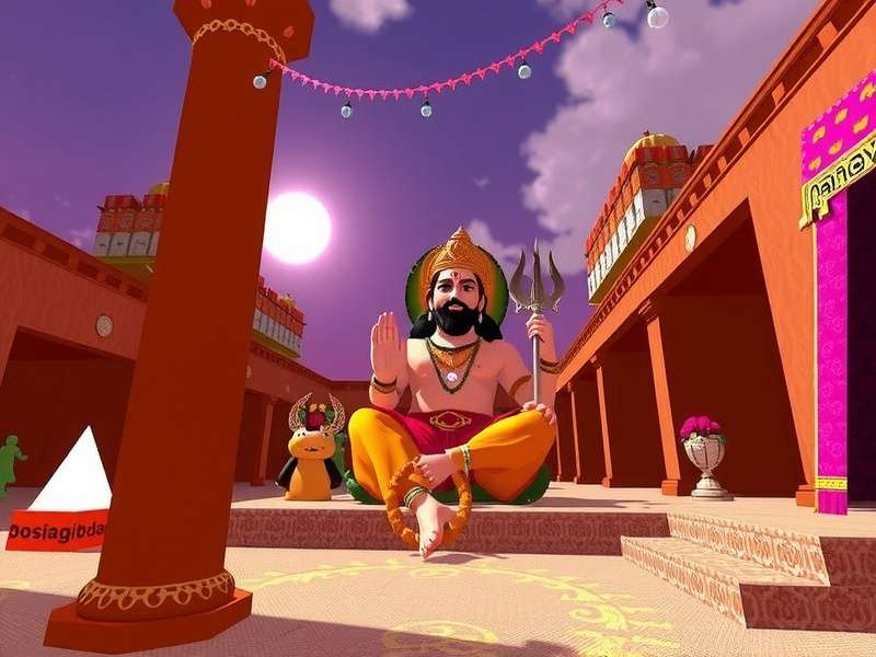 Devotional Hanuman VR Temple Environment